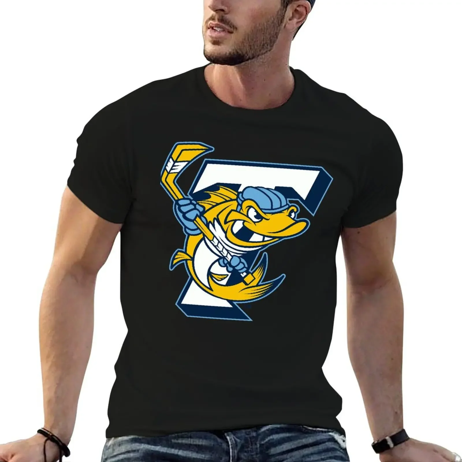 Toledo Walleye T-Shirt cotton graphic tees anime sublime mens t shirt