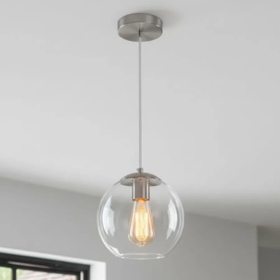 

Globe Pendant Light Modern Hangg Lightg Fixture Classic Cluster Chandelier with Clear Glass Shades 1 Lights