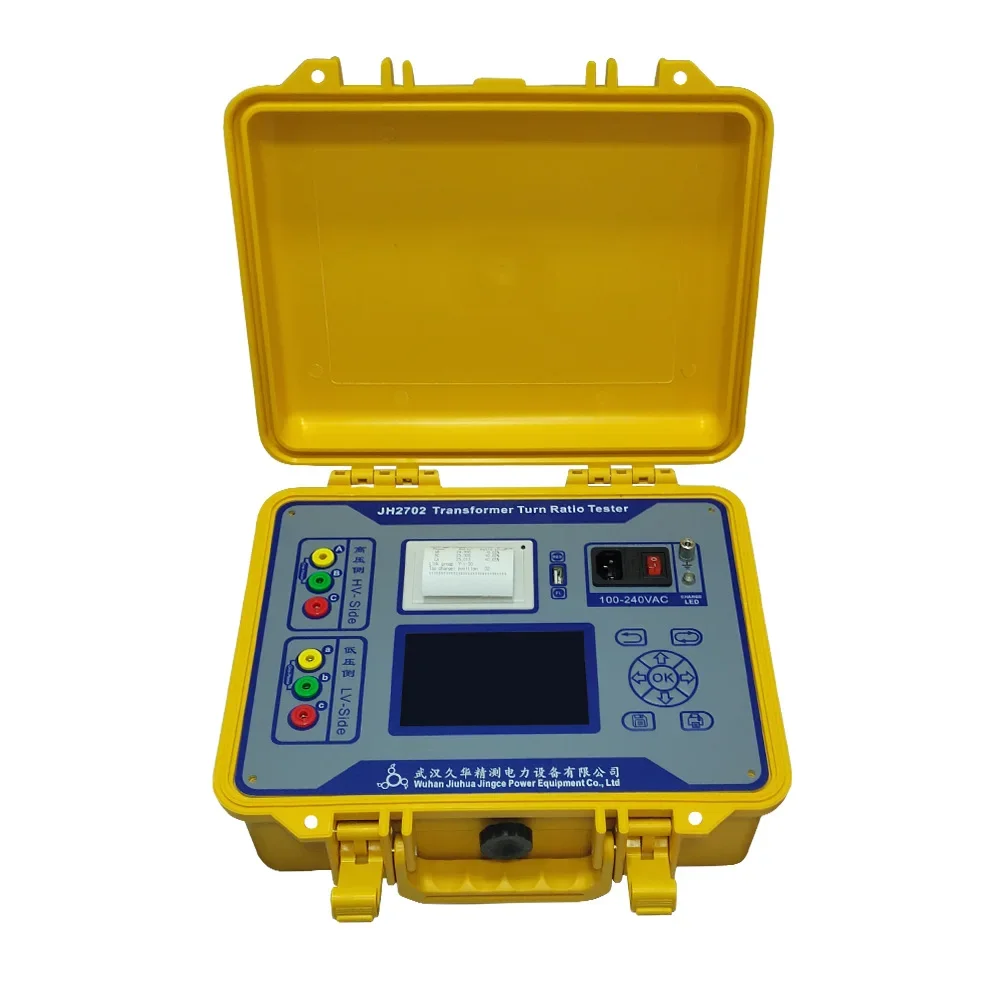 Three Phase Transformer PT/CT Polarity Testing Function Spanish/English/Russian Transformer Turns Ratio Tester 220V