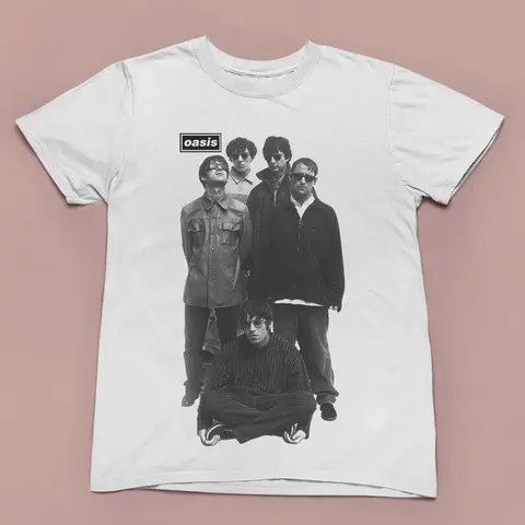 2025 Popular New Oasis Europe and The United States Short-sleeved T-shirt Clothes for Men and Women Around