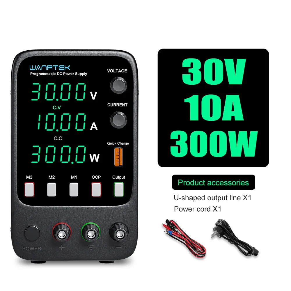 Wanptek DC Voeding 30V 10A 5A Variabele Bench Voeding Verstelbare Lab Voeding 60V 5A 120V 3A Spanningsregelaar