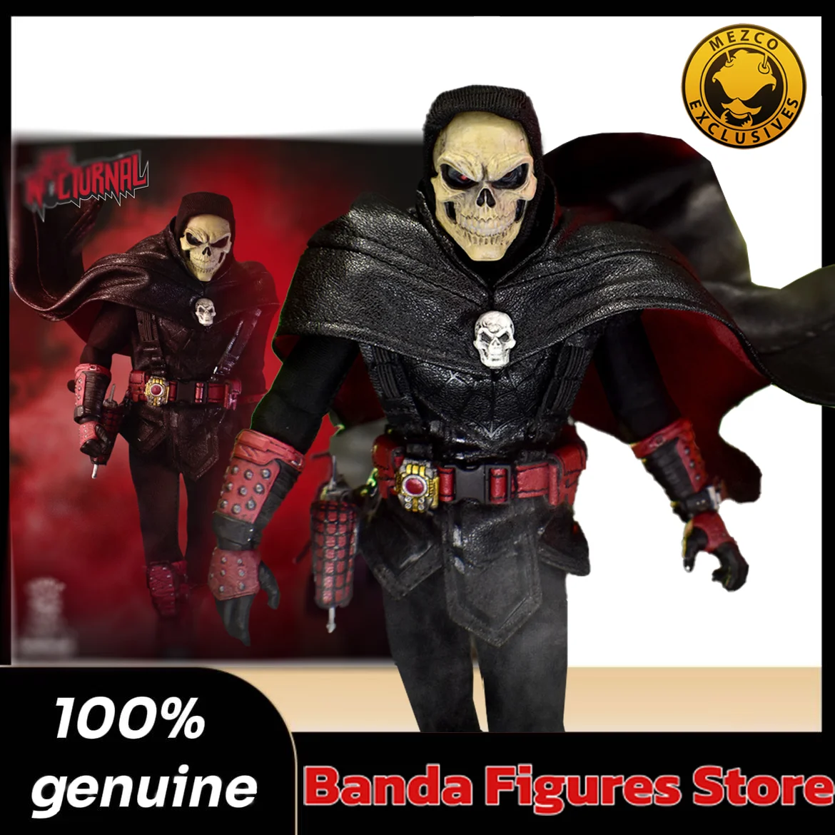 Em Estoque 100% Original Mezco Toyz One:12 Collective Rumble Society Doc Nocturnal Exclusivo Mezco Figura de Ação em Escala 1/12