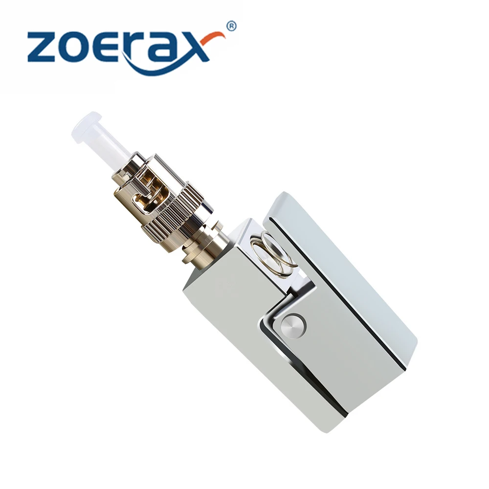 

ZoeRax ST Bare Fiber Optic Adapter Simplex Fiber Connector for FTTH Red Light Pen Optical Power Meter OTDR ST Square Coupler