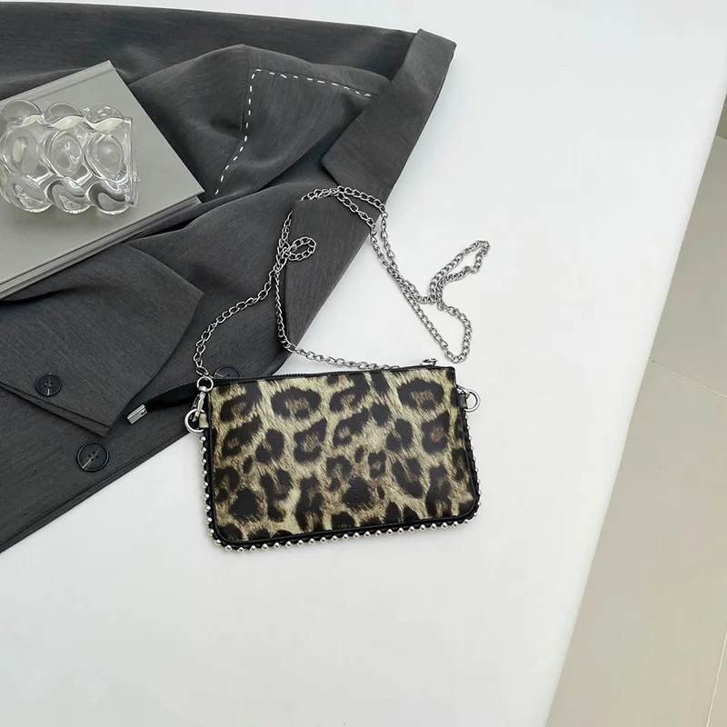 Einfarbige Umhängetaschen für Damen, modische Ketten-Handytaschen, modische Schulter-Messenger-Tasche, Sac A Main für Frauen – Detail 11