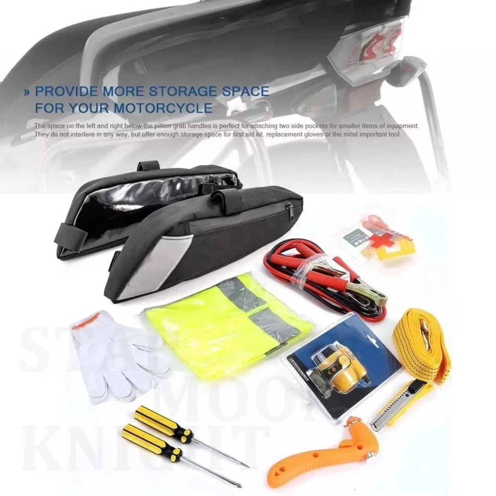 Motorcycle Tail Rack Side bags Waterproof Bags Frame Side Pockets For BMW R1200GS LC 2013 - 2020 R1250GS Adventure Accessories image 3