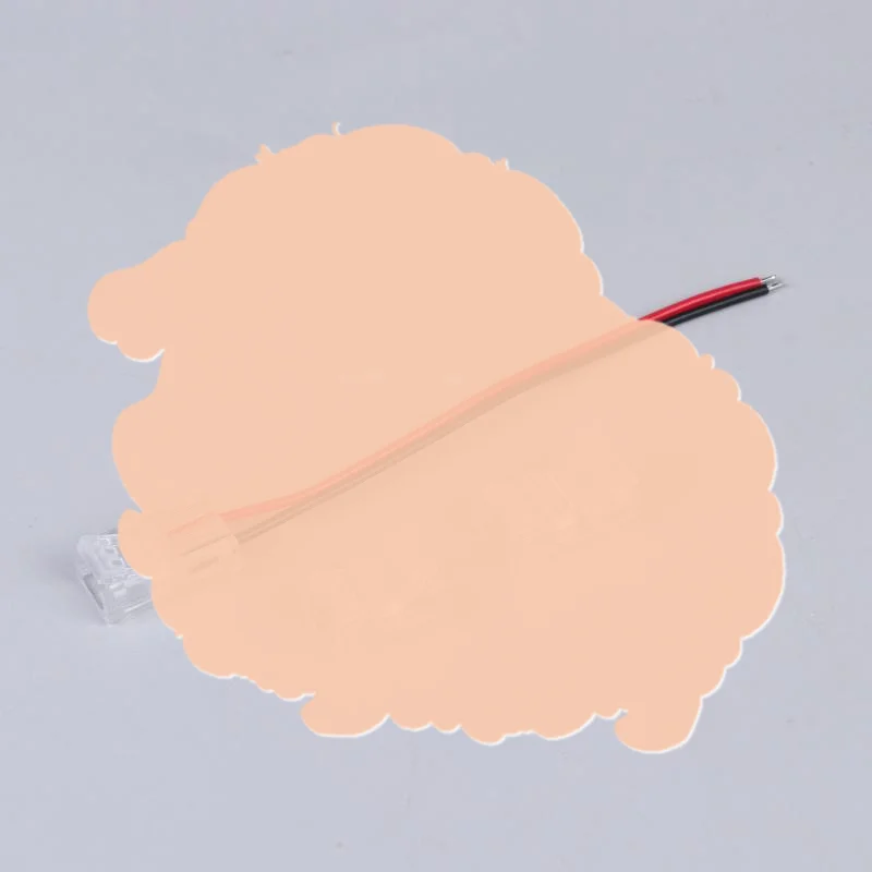 5Pcs 8mm 2pin COB LED Strip Connector Tape Lights L Shape LED Corner Connectors For SMD COB 5050 2835 Strip Light Fixed Clamps