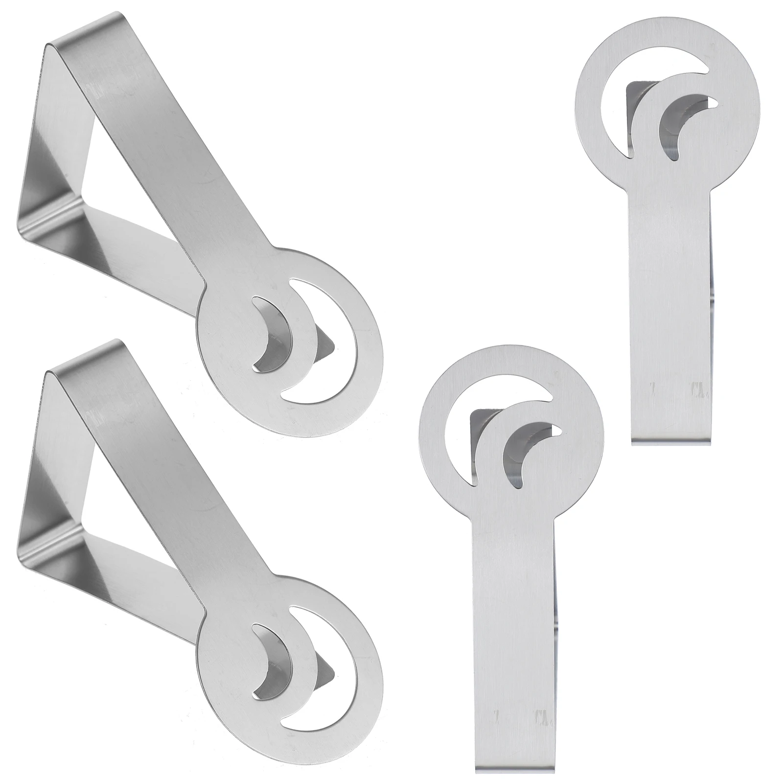 

4pcs Tablecloth Clips Stainless Steel RustProof Outdoor Picnic Home Party Fixing Table Cover Clamps