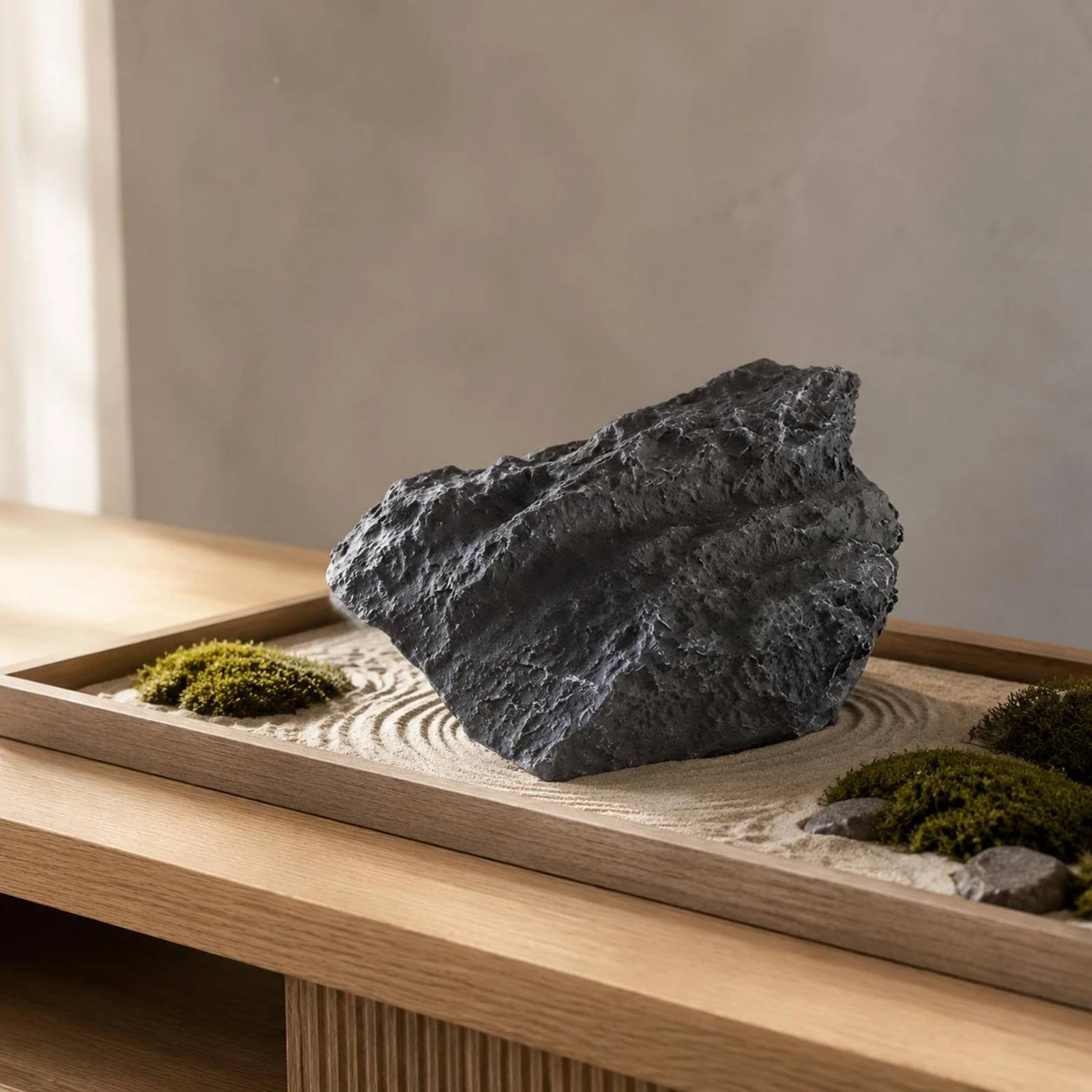 

Hanging Faux Rock Sculpture Realistic Look Floating Stone Decoration Artificial Hanging Rock Easy to Hang Home Decor