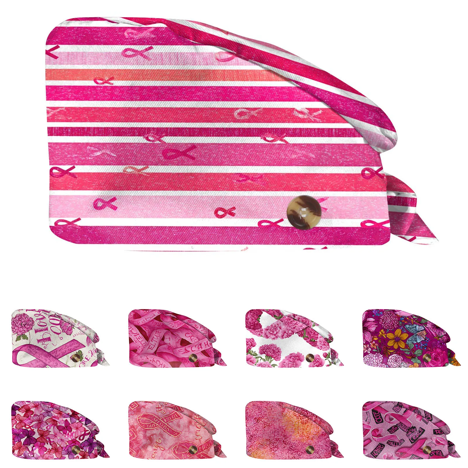 Gorro de trabajo con estampado de moda, gorros suaves y cómodos para enfermera médica de Hospital, gorro quirúrgico para el cuidado de mascotas para mujer y hombre