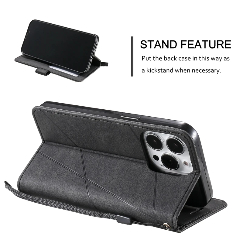 For Coque iPhone 15 Pro Max Cover Flip Wallet Leather Case on For Funda Apple 15 14 Plus iPhone15 14 13 12 11 Pro Max Phone Case