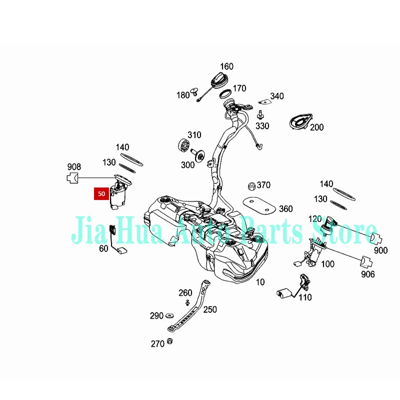 2044701094 Fuel Pump Module Assembly Right A2044701094 Fits For MERCEDES C204 W204 W212  S204 C63 AMG 07-16