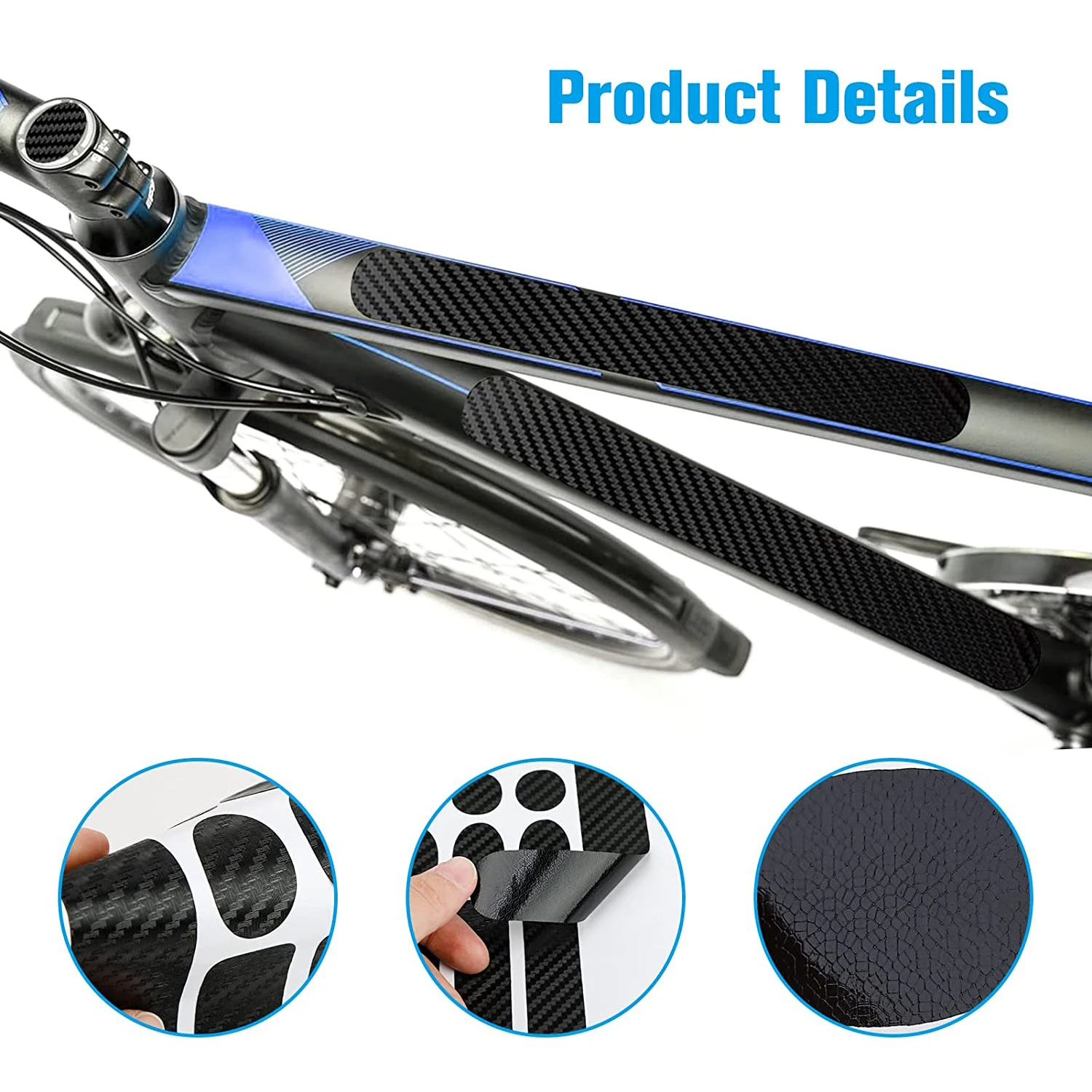 Bicycle Chain Protection Sticker Mountain Bike Care Chain Sticker Folding Frame Protective Film Anti-scratch Rhino Skin Sticker