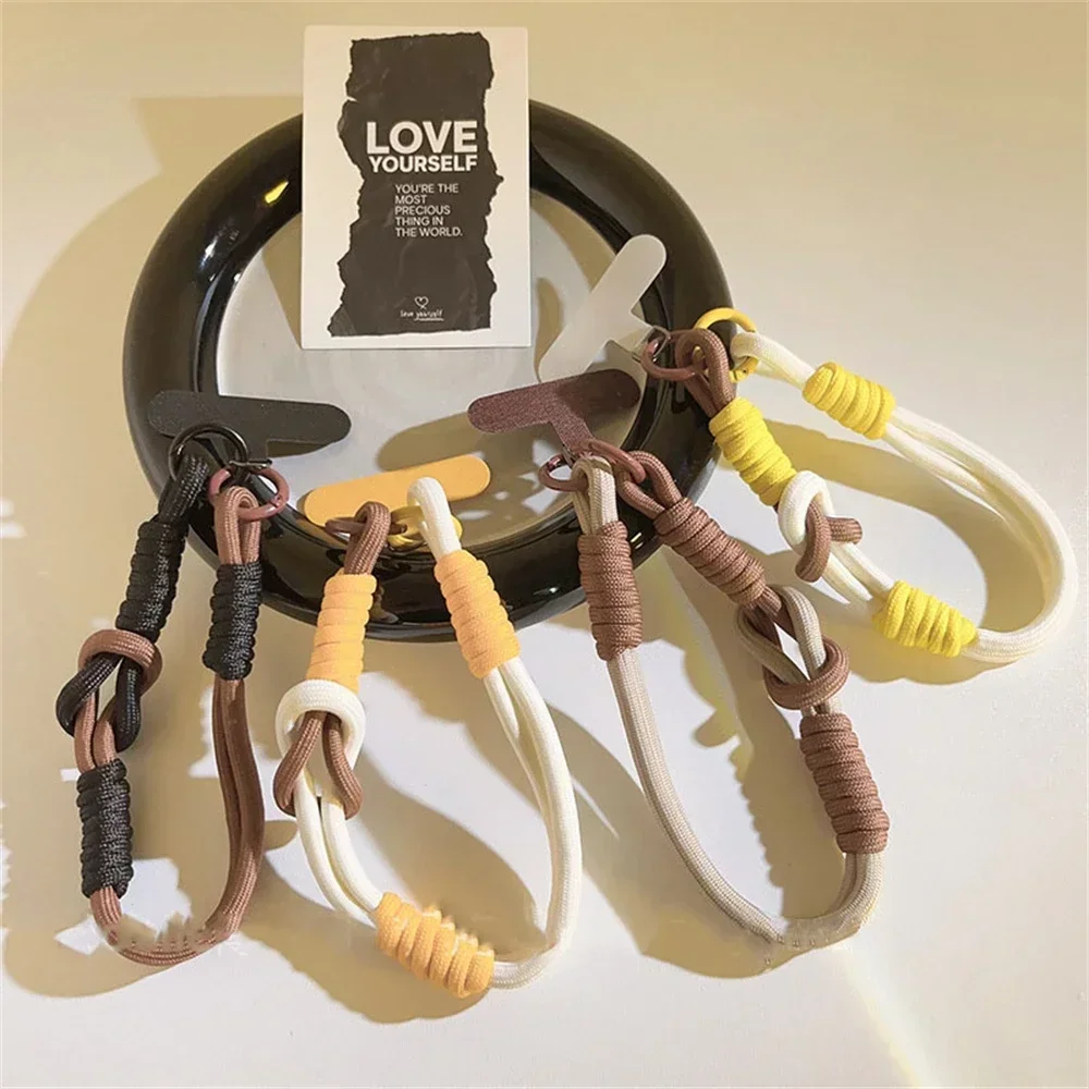 

Зимний ремешок для мобильного телефона, подвесное украшение, можно носить, поворотная веревка, подвеска с защитой от потери, модные прочные короткие ремни на запястье