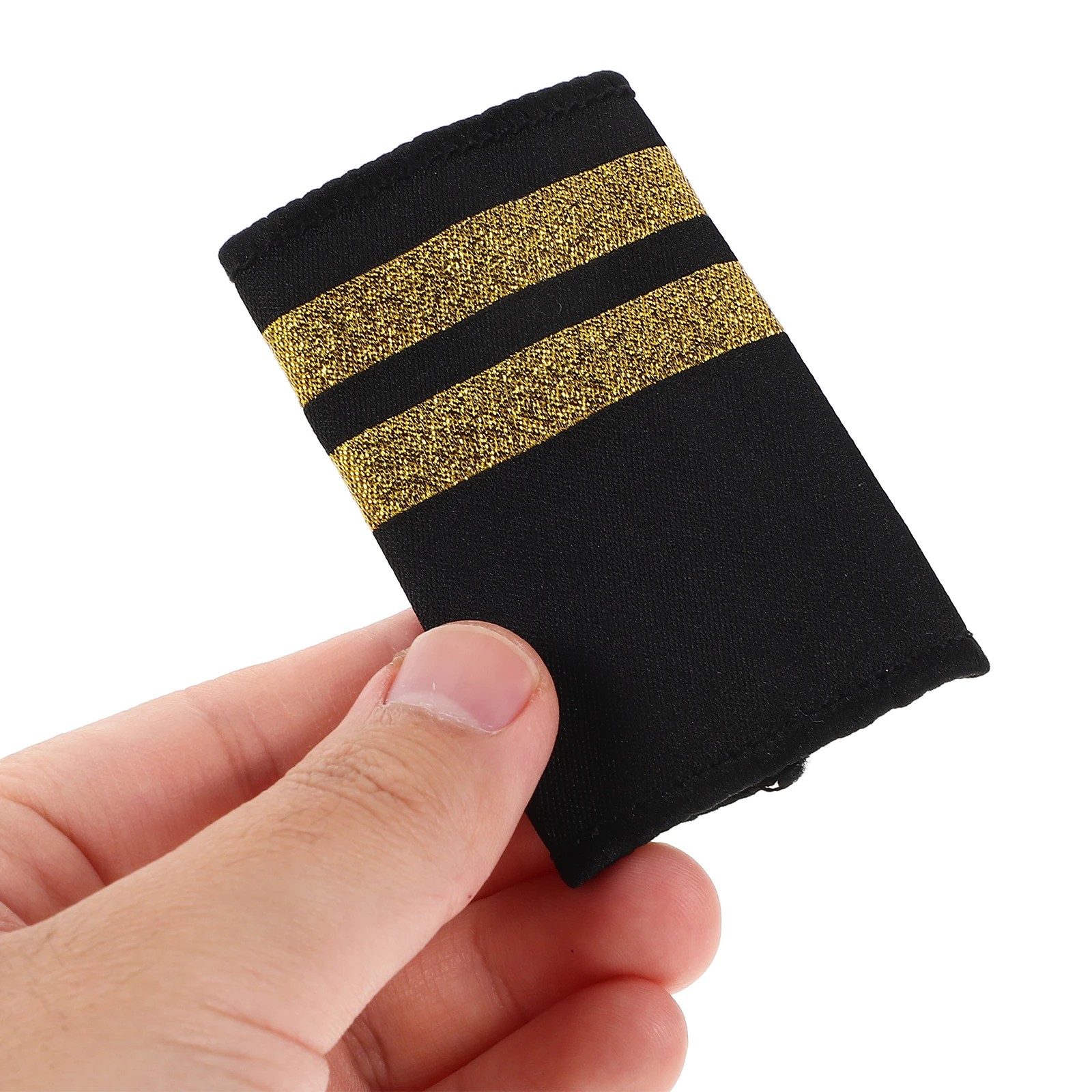

Pilot Shoulder Aviation Epaulets Epaulettes Single Bar Captain Uniform Badges Aviation Patches Handmade Sewing Supplies