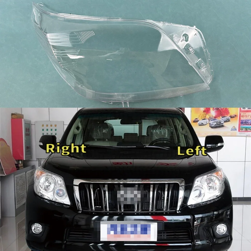 

For Toyota Prado 2009 -2013 Car Accessories Headlamp Cover Transparent Lampshade Headlight Shell Lens Plexiglass