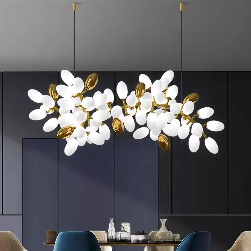 

Nordic Dining Room Chandeliers Indoor Lighting Lustres LED Hanging Lamp Decorative Pendant Light For Bedroom Study Living Room