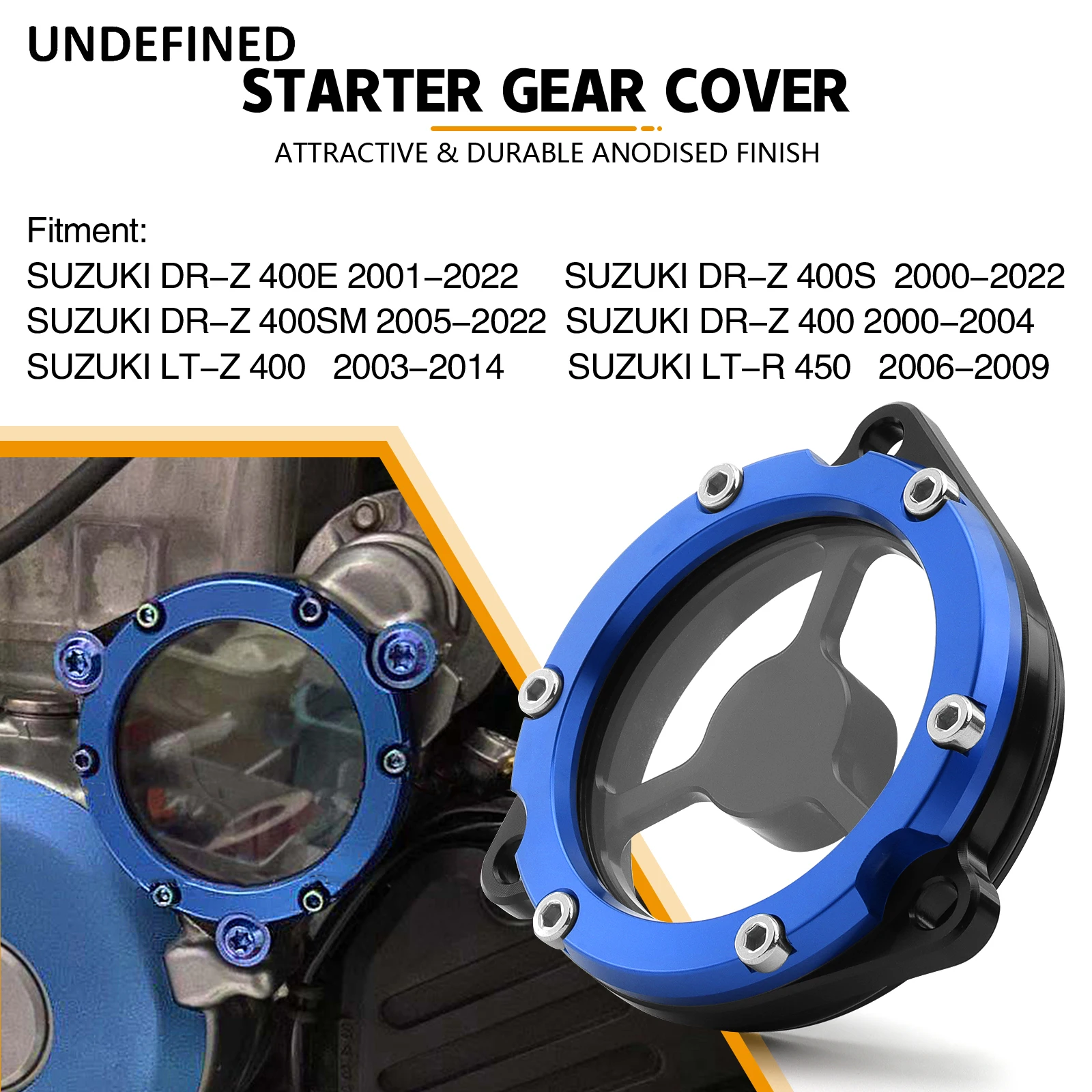 Starter Idle Gear Cover For SUZUKI LTR 450 LTZ 400 DRZ 400E 400S 400SM Motorcycle Accessories DRZ400 LTR450 LTZ400 Crankcase Cap