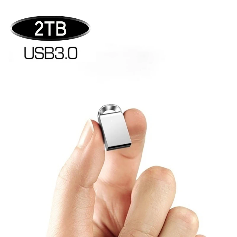 Mini Flash Drive USB Kecepatan Tinggi 2TB Pen Drive Pendrive Иоан Ка 2TB Logam U Disk Memo Cel Usb 3.0 Tongkat Hadiah Gratis Logo Telepon/Mobil