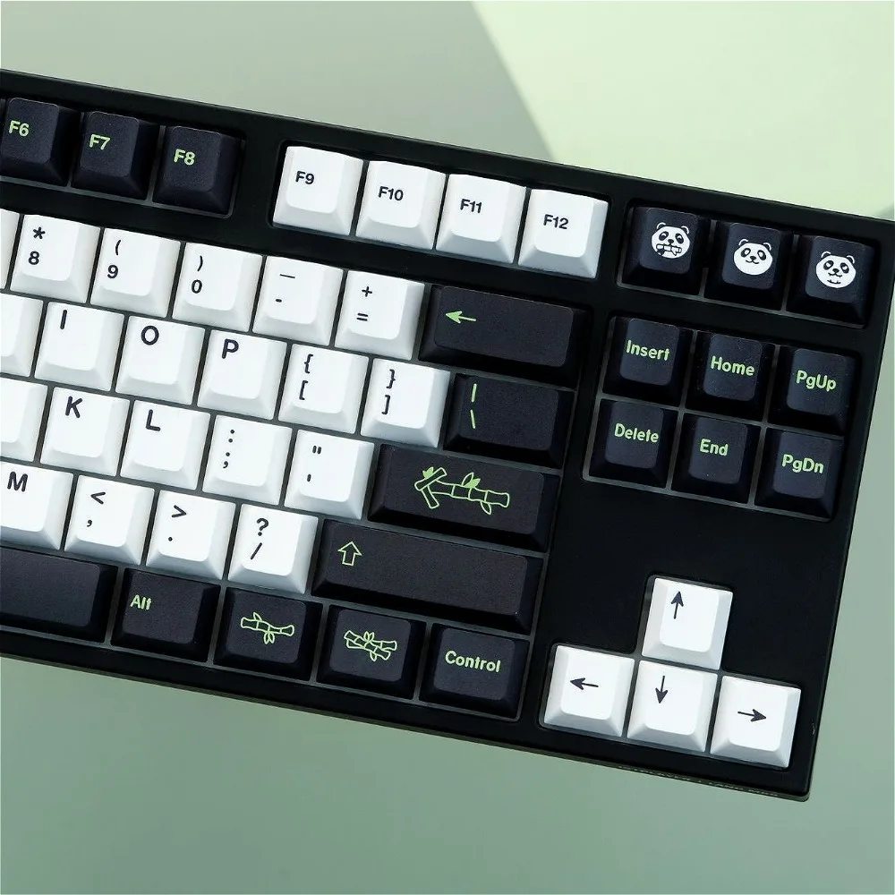 

Keycap 120 keys, Cherry PBT Panda theme for MX switch 60/84/90/104/108 mechanical keyboard