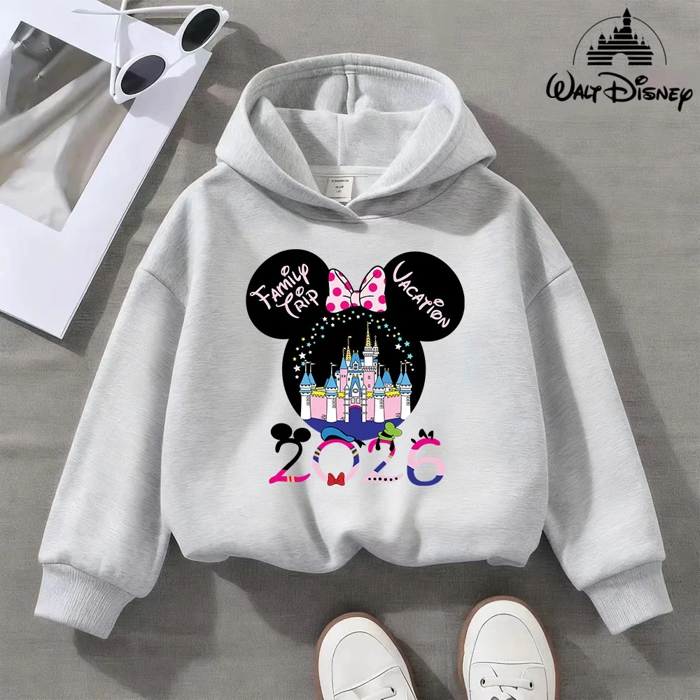 ديزني Kawaii 2026 موضة ديزني لاند رحلة عطلة الملابس كاريكاتير هوديي الأطفال أفضل الرسوم المتحركة فتاة الملابس الصبي ديزني الاطفال #1