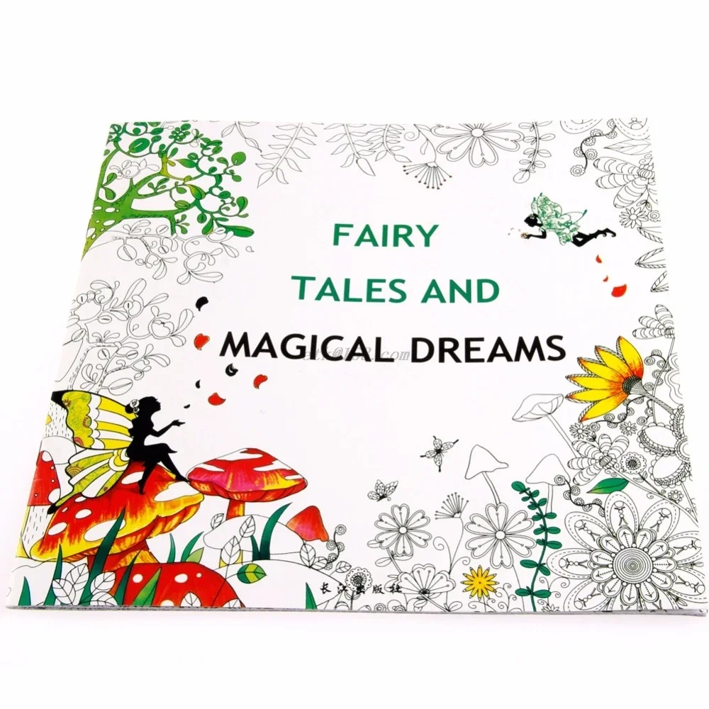 contos fadas sonhos magicos criancas adulto livro para colorir 2525cm 01