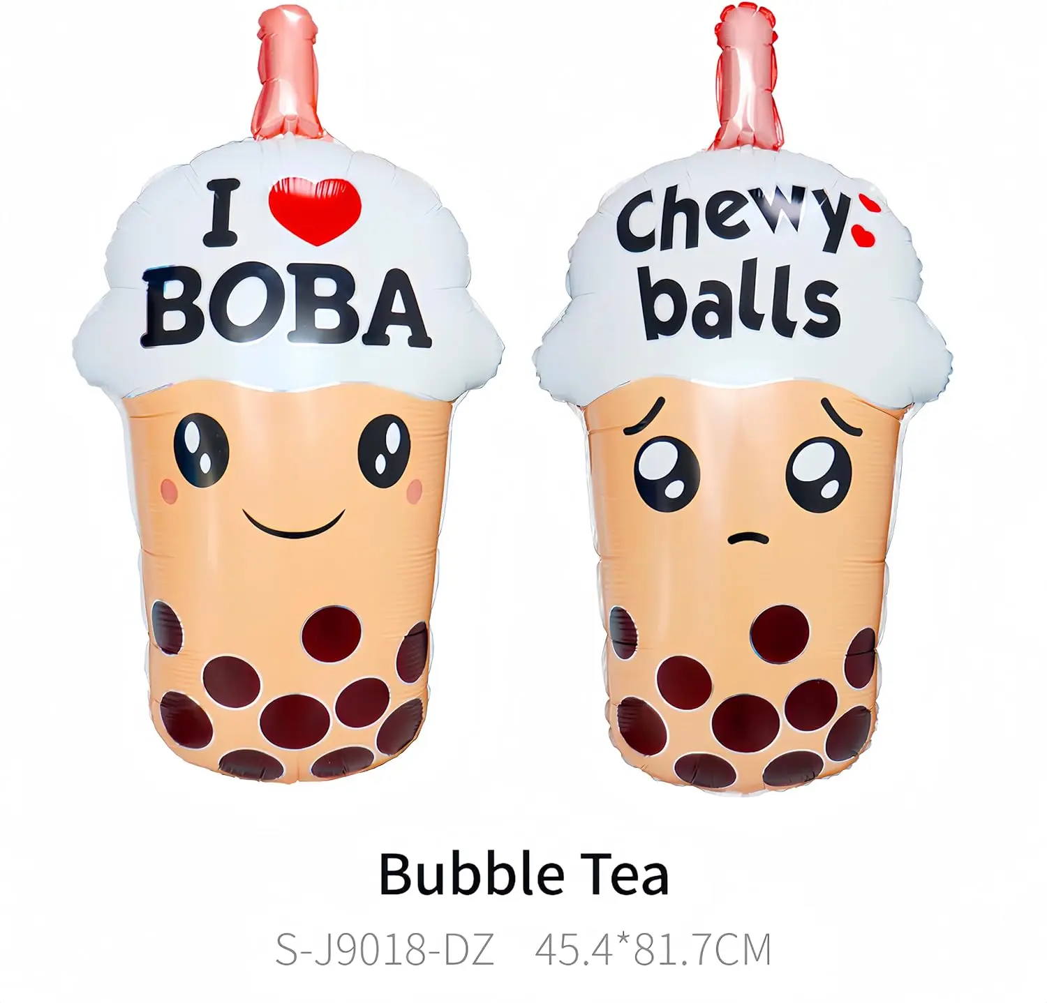 2 Pcs Boba Bubble Tea Balloons Bubble Tea Party DecorationsBoba Party Table Dinner Decorations