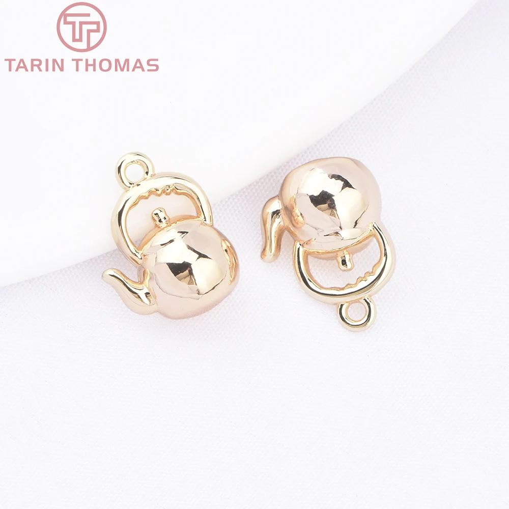 (9346) 24K Gold Color Brass with Zircon Gingerbread Man Ice Cream Anchor Pendants Charms High Quality Diy Jewelry Making