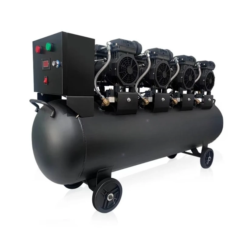 

Factory Direct Sell 6.8hp 200L 150L 8bar Oil Free Silence air Compressor