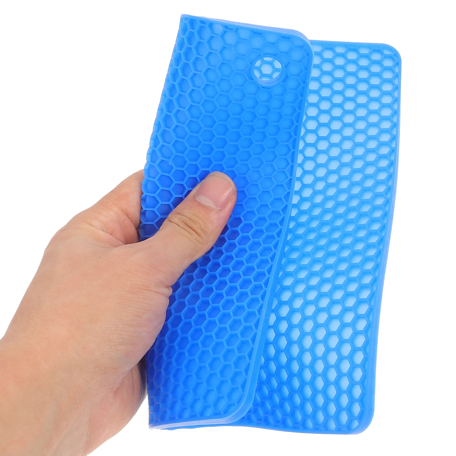 

2pcs Silicone Honeycomb Trivet Mat Heat Resistant Non-Slip Kitchen Countertop Protector Dish Pad Coaster For Table Decor