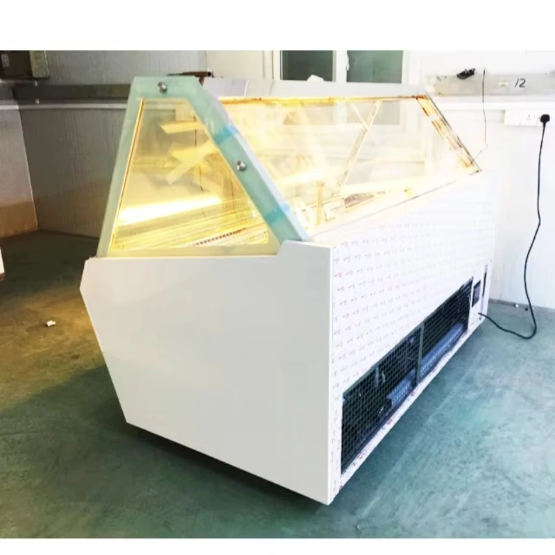 Commercial Ice Cream Display Fridge Freezer Gelato Showcase for Shop