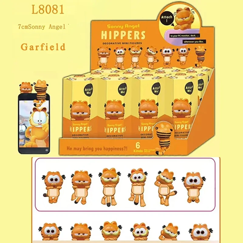 Sonny Angel Garfield Anime Series Accessories Fashion Games Accessories Mini Anime Characters Children's Christmas Birthday Gift