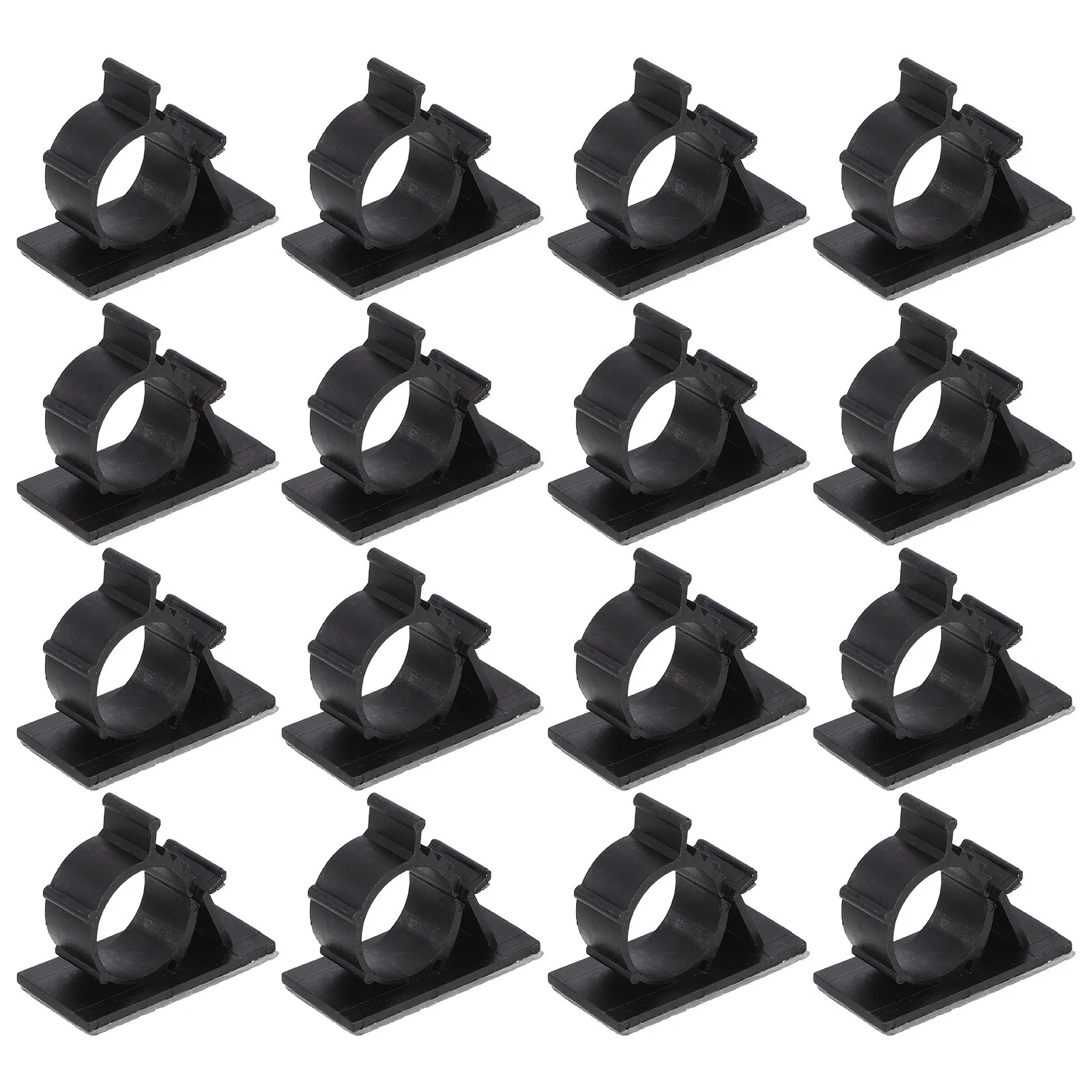 50Pcs Water Pipe Clips Adhesive Backed Plastic Tube Holder Clamp Pipe Mounting Clamp Support for Wire Cable Management