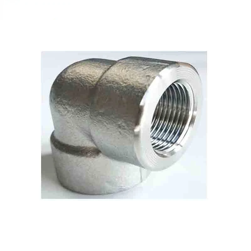 Forged Pipe Fitting Stainless Steel 304 DN50 2000# Thread Elbow
