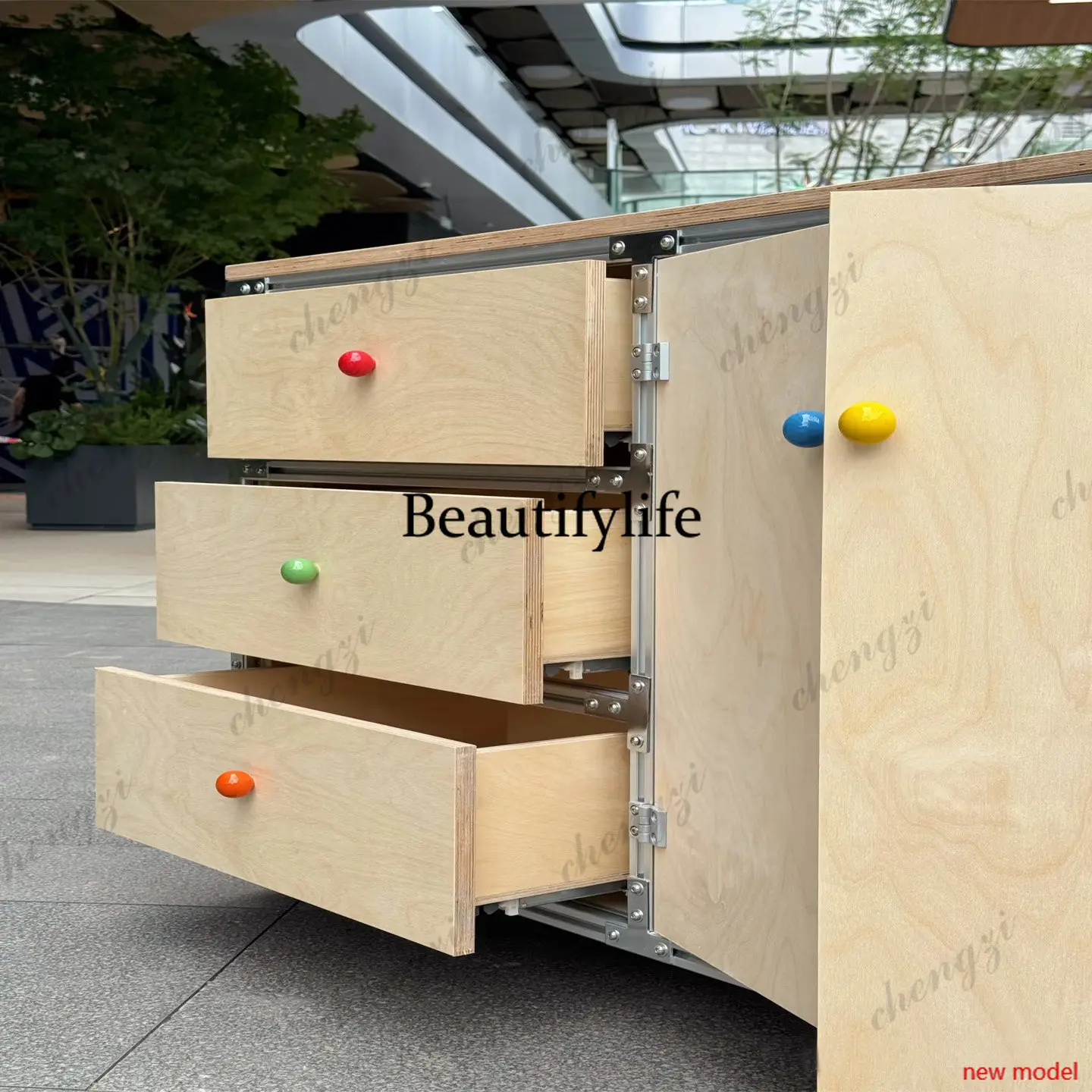 h178Side cabinet Simple modern coffee cabinet Storage, storage, display, chest of drawers