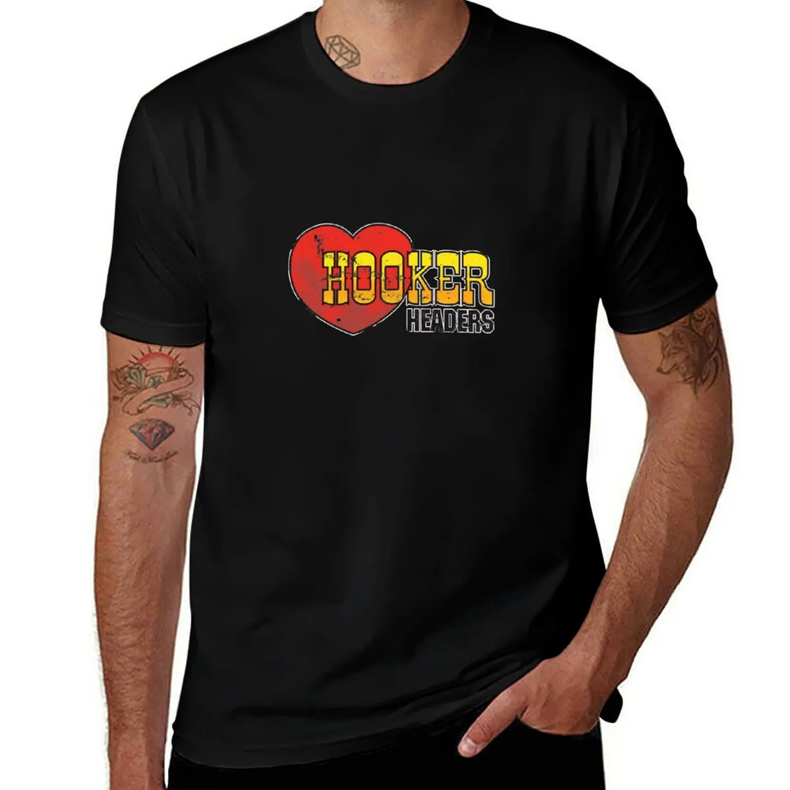 

Hooker Headers T-Shirt t shirt man plain t shirts cotton 100% T-Shirt