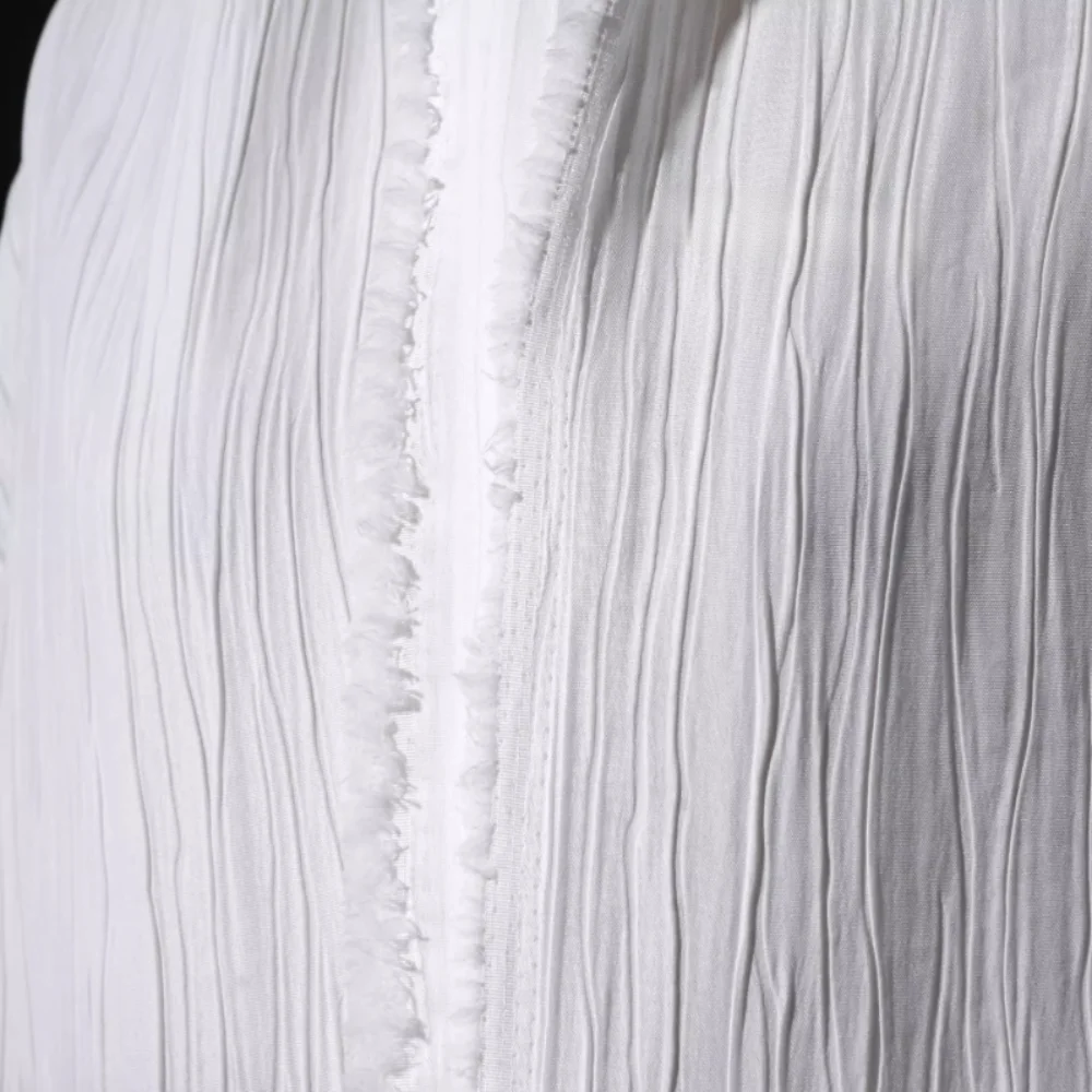 

Линия гофрированного жаккардового дизайна одежды, ткань, ветровка, модный полиэстеровый материал, ткань на метр для шитья своими руками