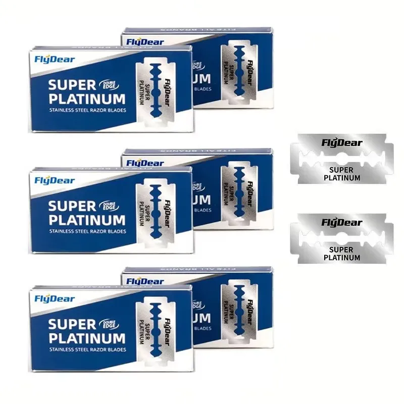 

10/50/100pcs Classic Stainless Steel Double-Edged Safety Shaver, Professional Hair Cutting Tool, Hair Removal Shaver