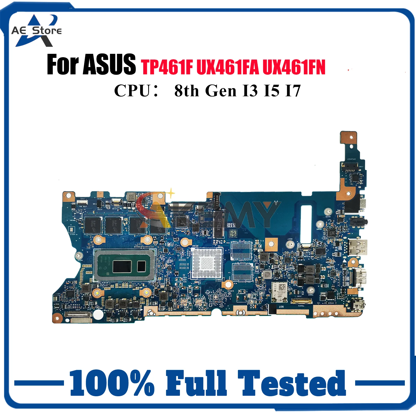 

UX461FA Laptop Motherboard For ASUS ZenBook UX461 UX46UA TP461UN UX46UN TP461UA Mainboard With I3 I5 I7 CPU 100% tests OK stk