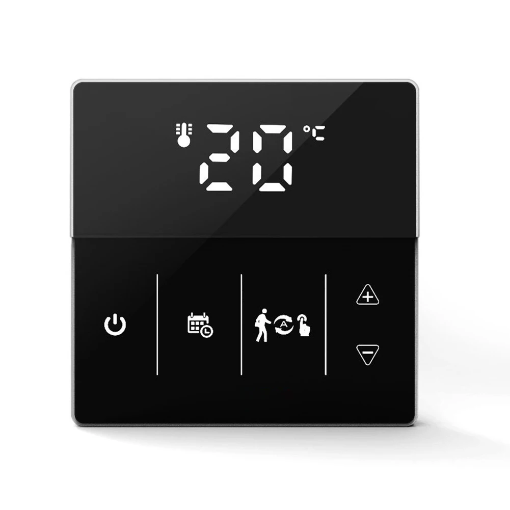 

Touch Screen Thermostat Smart Thermostat Mobile App Compatible Remote Temperature Control For Electric Heating
