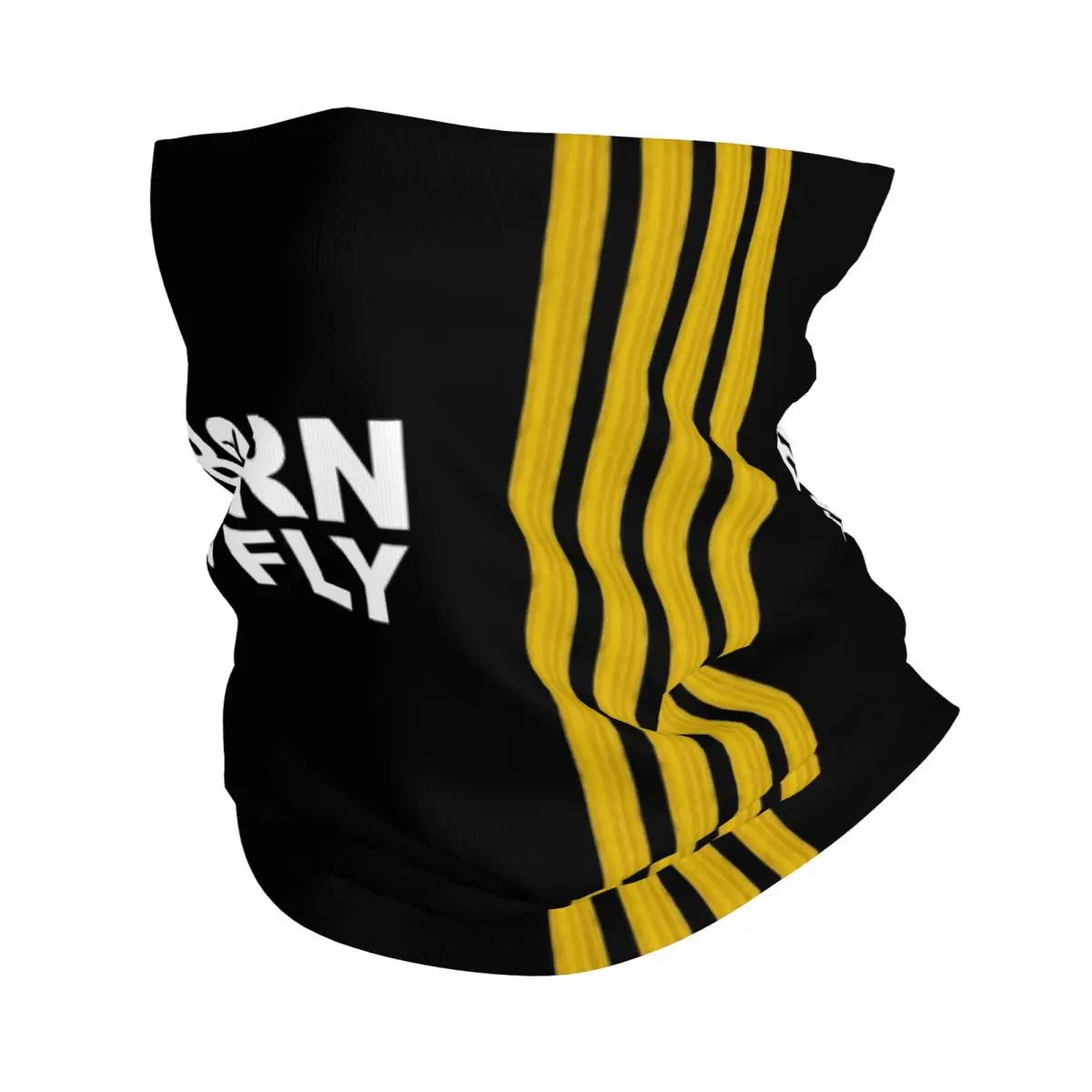 Born To Fly Captain Stripes Bandana Neck Warmer Women Winter Hiking Ski Scarf Gaiter Flight Pilot Aviation Aviator Face Cover