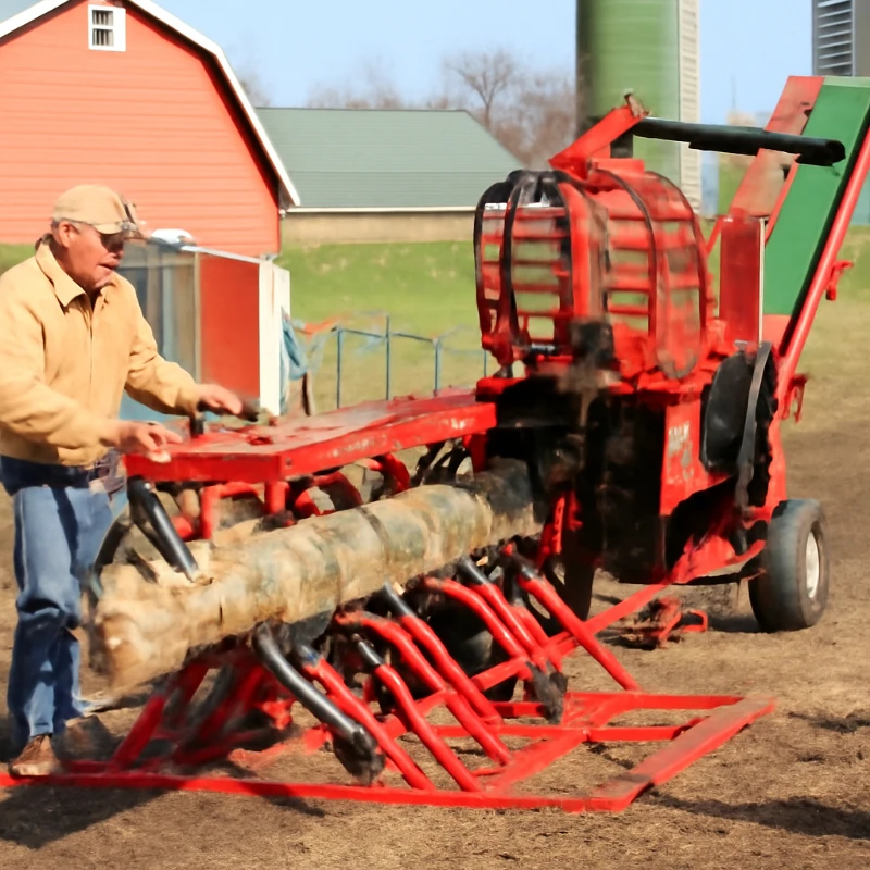 

High Speed FireWood Splitter Processor Forestry Wood Splitting Machine Firewood Splitter 3D Chainsaw Version Full Hydraulic