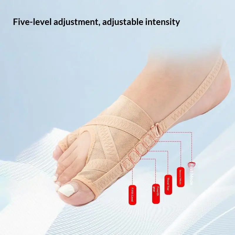 Verstellbarer Hallux-Valgus-Korrektor, Zehenspreizer, Orthopädische Einlagen, Fußknochen-Gerät zur Korrektur von Hallux Valgus, Pediküre-Fußpflege-Werkzeuge – Detail 3