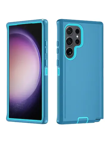 Armor Shockproof Defender Phone Case For Samsung Galaxy S25 S24 S23 S22 S21 S20 Ultra Plus Note 10 20 FEHard PC+TPU Back Cover