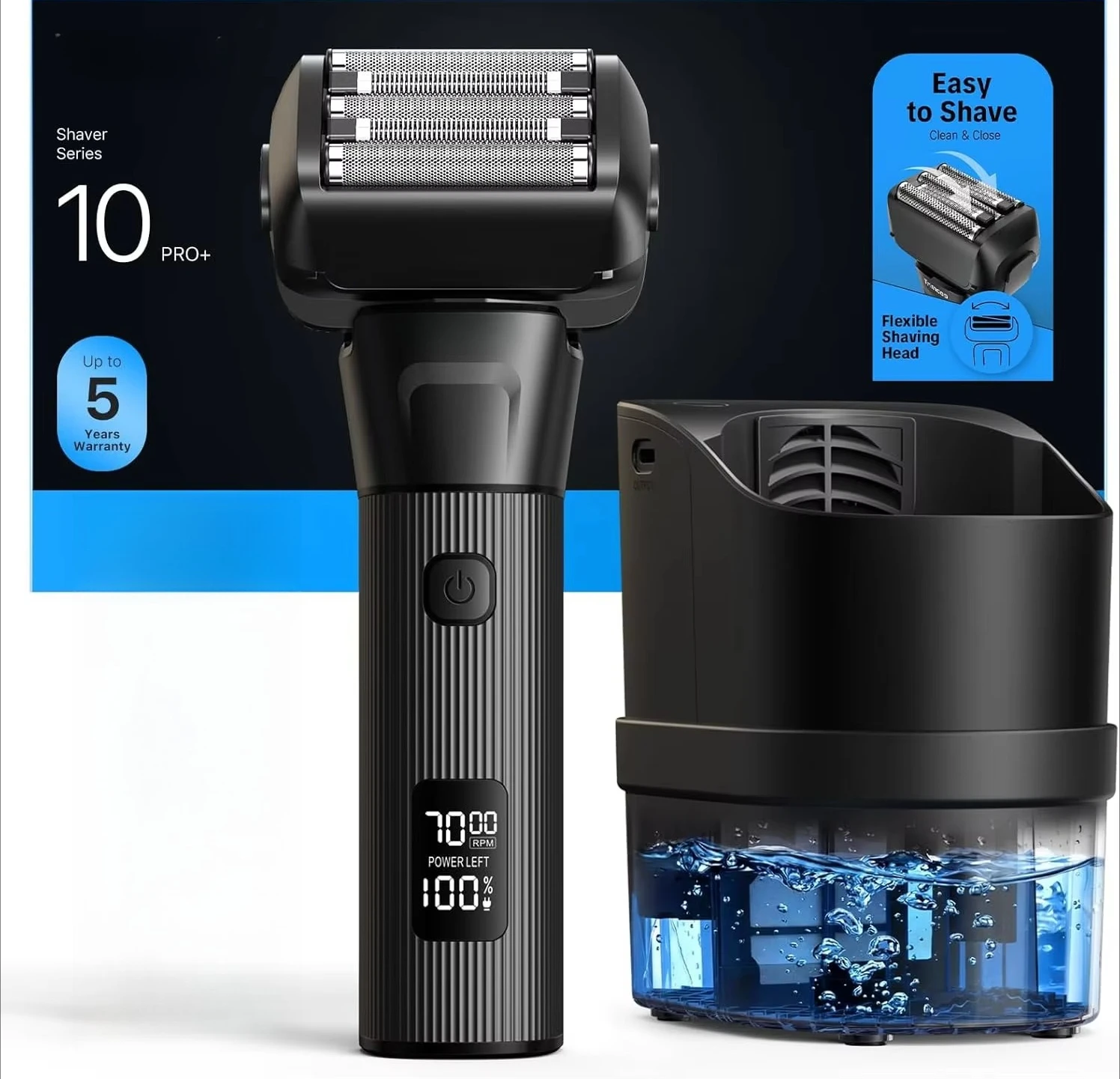 Mens Grooming Kit Gift - Pemangkas Rambut Elektrik, Pisau Foil 5