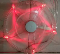 22030 22CM 12V Large Size Round Case PC Fan LED Speed Control Switch Forward and Reverse 13 Blades Silen Mute Cooler Cooling