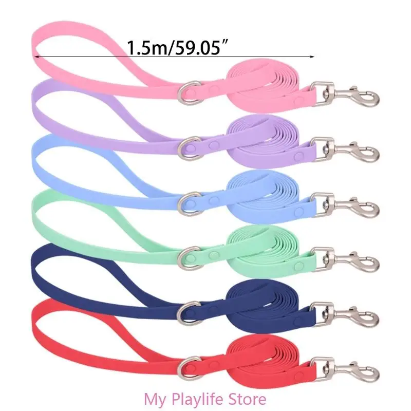 Outdoor Waterproof Dog Collar Macaron Color Adjustable Collars for Medium Large Dog Walking Training Pet Accessories