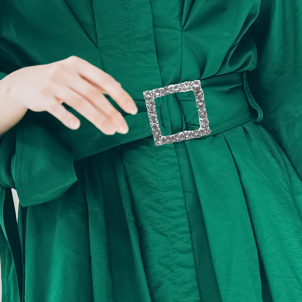 20 Stück quadratische Strass-Schnallen, elegante Schal-Verschlüsse, Damen-Kleidung, Verschlüsse, Party, Hochzeit, Dekor, Schal-Verschlüsse