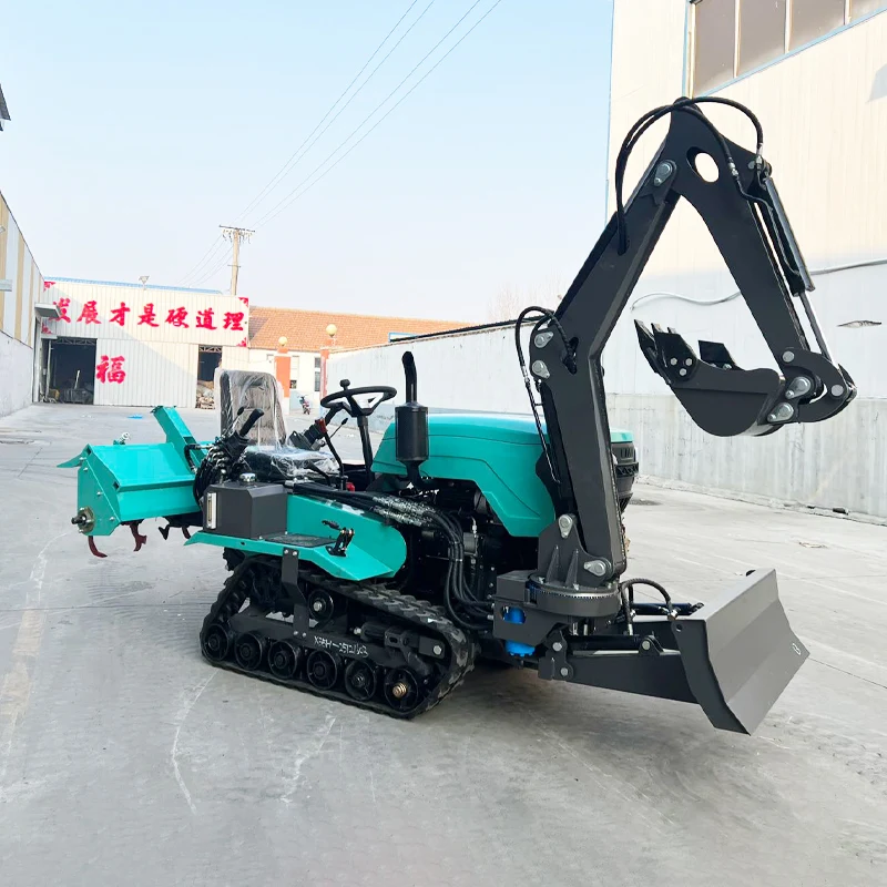 

Customized New Multi-Functional Crawler Rotary Tiller Small Agricultural Cultivator Farm Plowing Machine