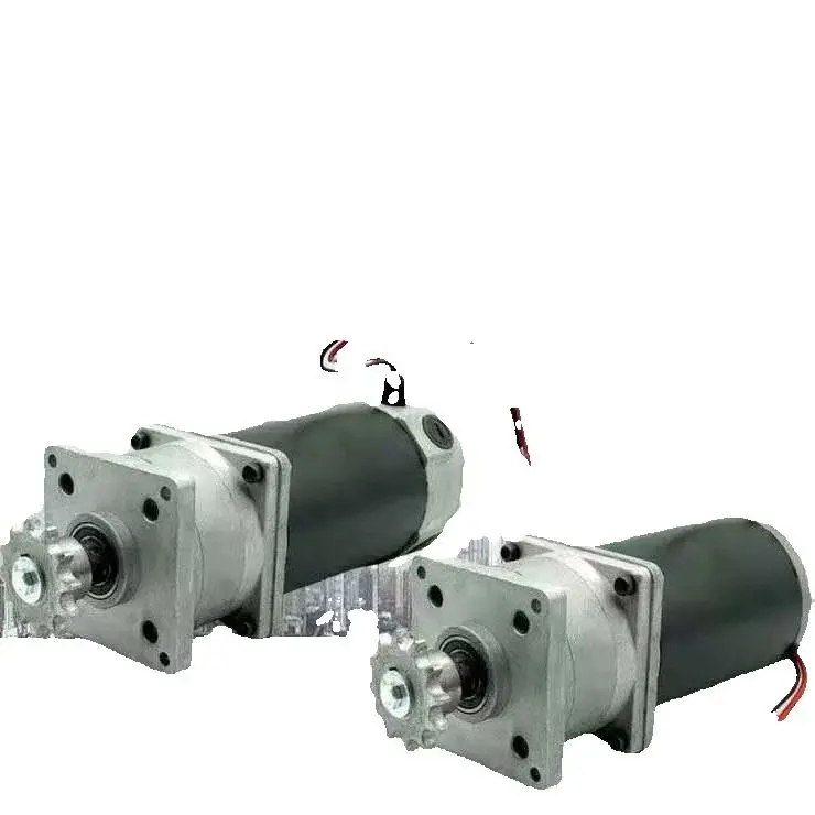 Sowing and Fertilizing Dual-box Motor 12V 24V 380W DC Motor 90 Planetary Reduction with Large Torque Corn Treadmill 12 Teeth 428