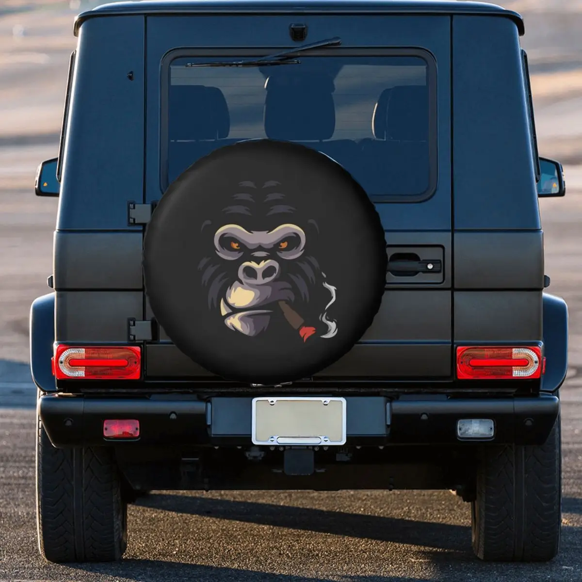 Monkey Smoking Spare Tire Cover for Toyota Mitsubishi Suzuki Jeep SUV Camper Car Wheel Protector Covers 14\